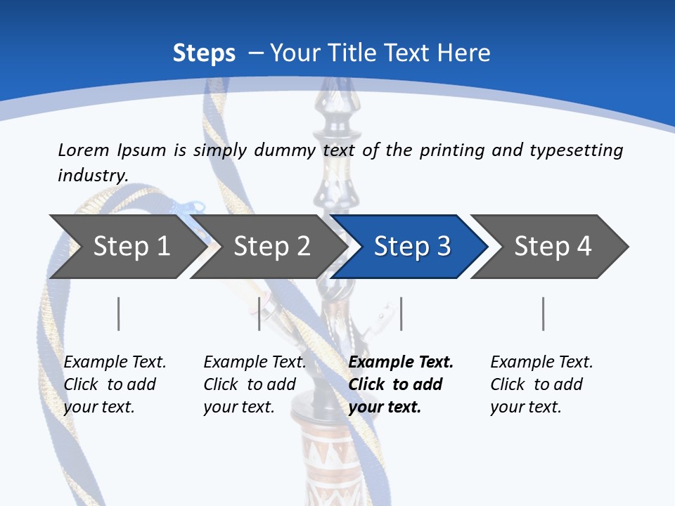A Hookah With A Rope On Top Of It PowerPoint Template