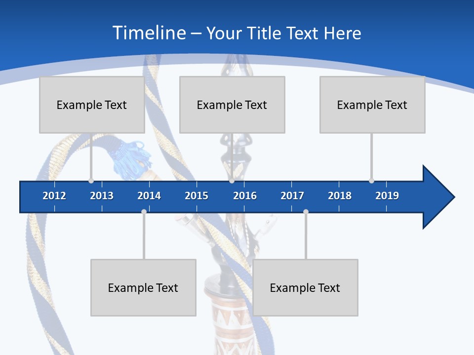 A Hookah With A Rope On Top Of It PowerPoint Template