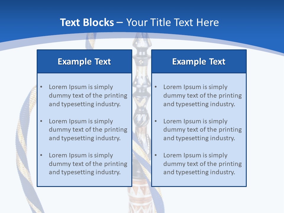 A Hookah With A Rope On Top Of It PowerPoint Template