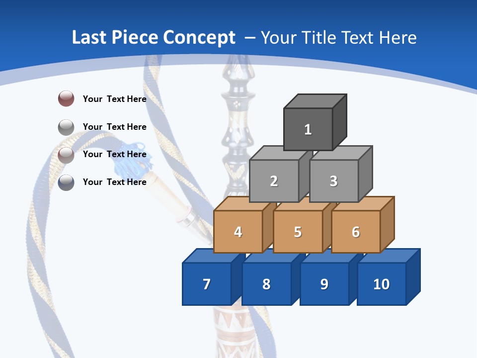 A Hookah With A Rope On Top Of It PowerPoint Template