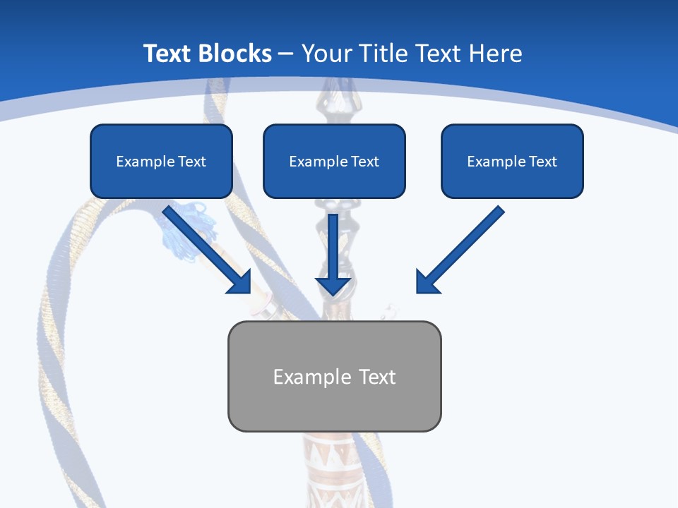A Hookah With A Rope On Top Of It PowerPoint Template