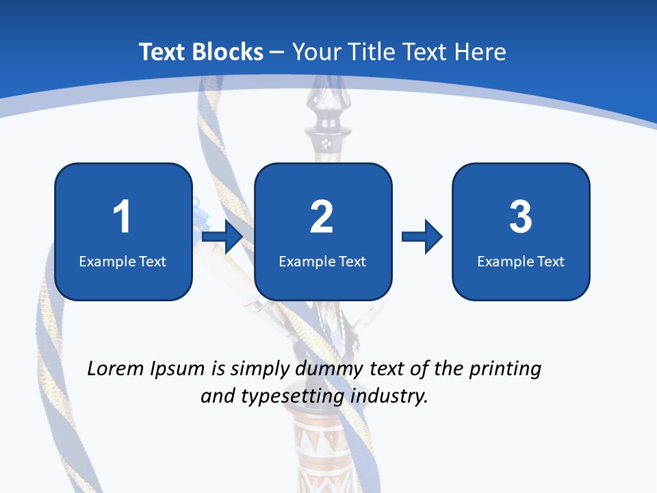 A Hookah With A Rope On Top Of It PowerPoint Template