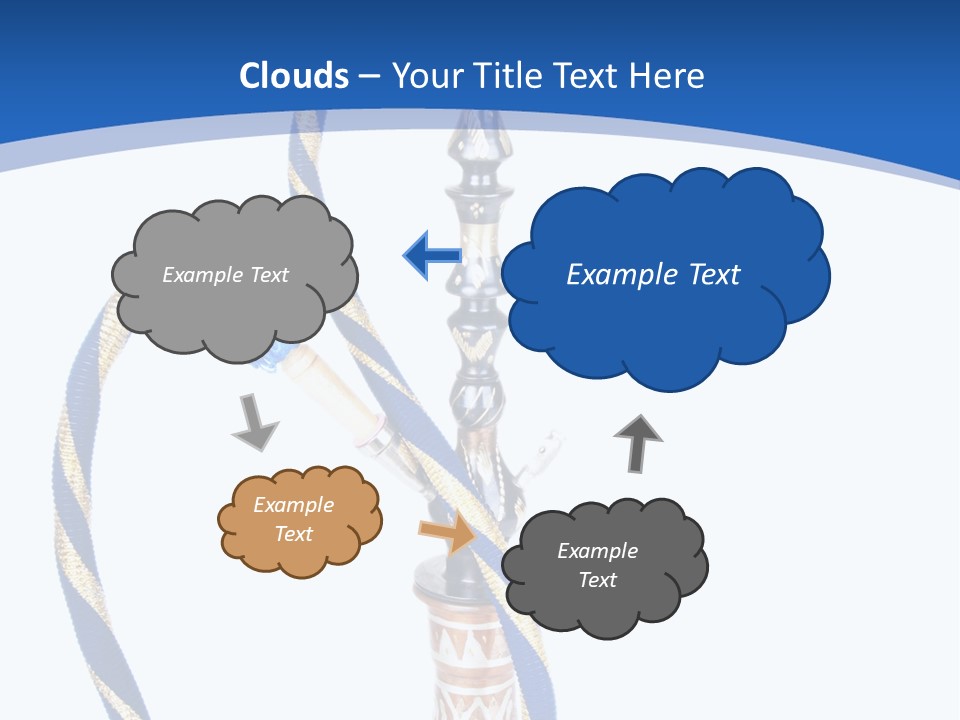 A Hookah With A Rope On Top Of It PowerPoint Template