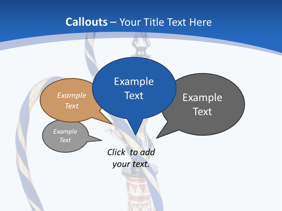 A Hookah With A Rope On Top Of It PowerPoint Template