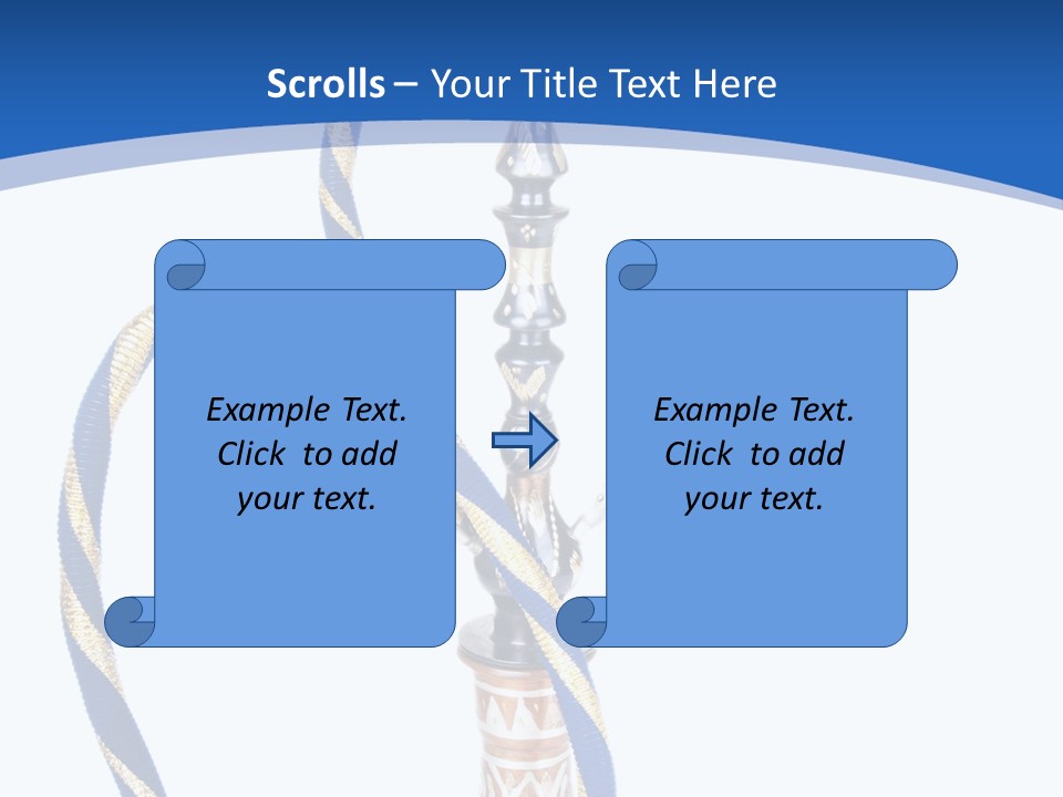 A Hookah With A Rope On Top Of It PowerPoint Template