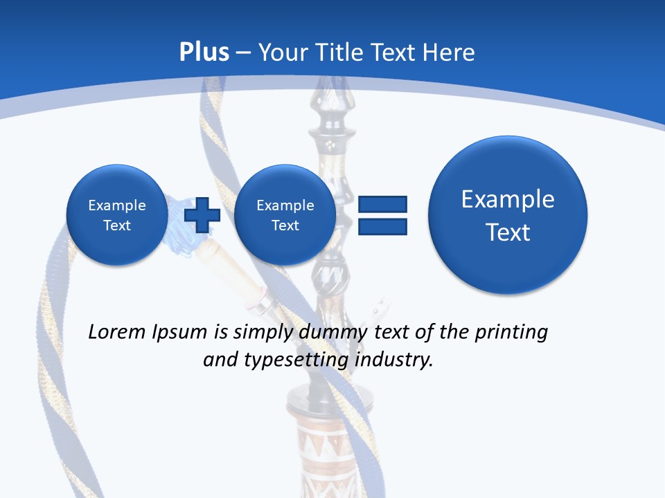 A Hookah With A Rope On Top Of It PowerPoint Template