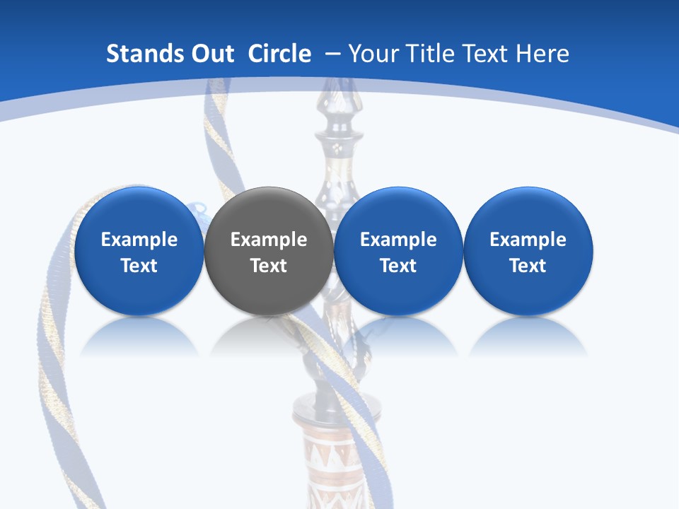 A Hookah With A Rope On Top Of It PowerPoint Template