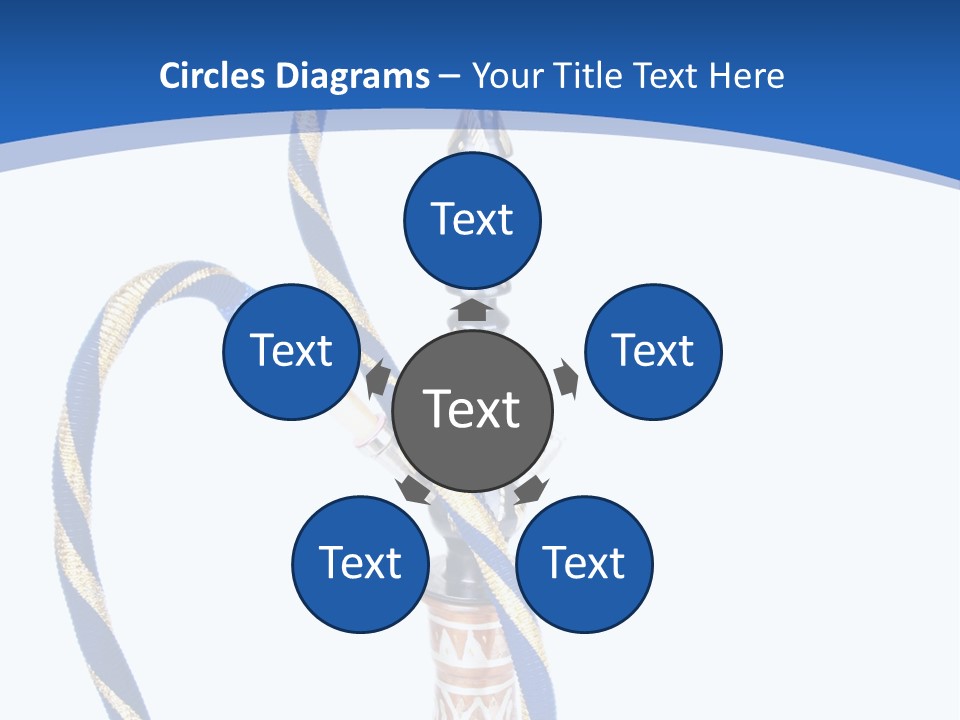 A Hookah With A Rope On Top Of It PowerPoint Template