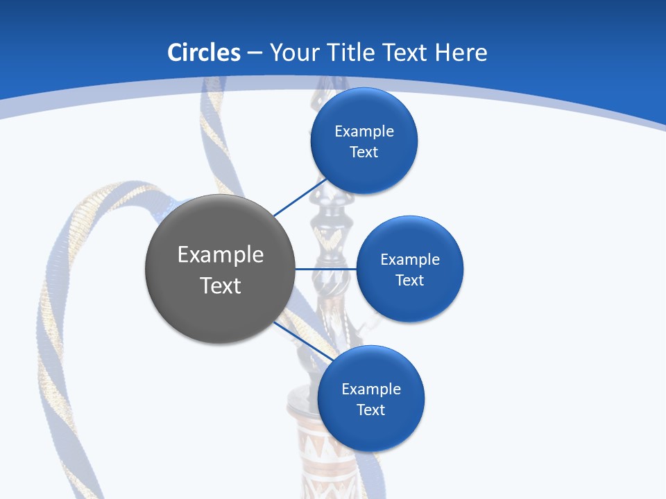 A Hookah With A Rope On Top Of It PowerPoint Template