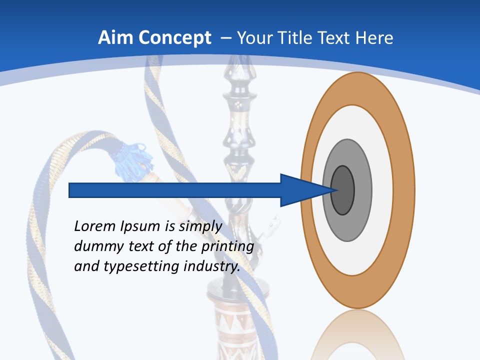 A Hookah With A Rope On Top Of It PowerPoint Template