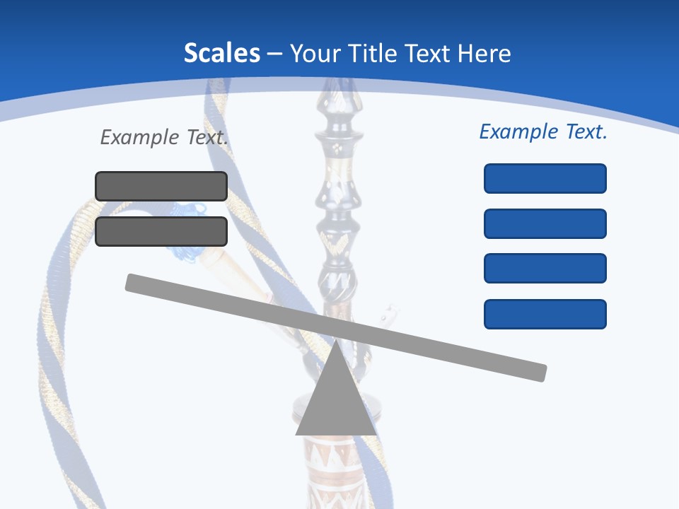 A Hookah With A Rope On Top Of It PowerPoint Template