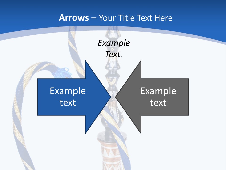 A Hookah With A Rope On Top Of It PowerPoint Template