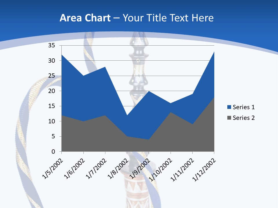 A Hookah With A Rope On Top Of It PowerPoint Template