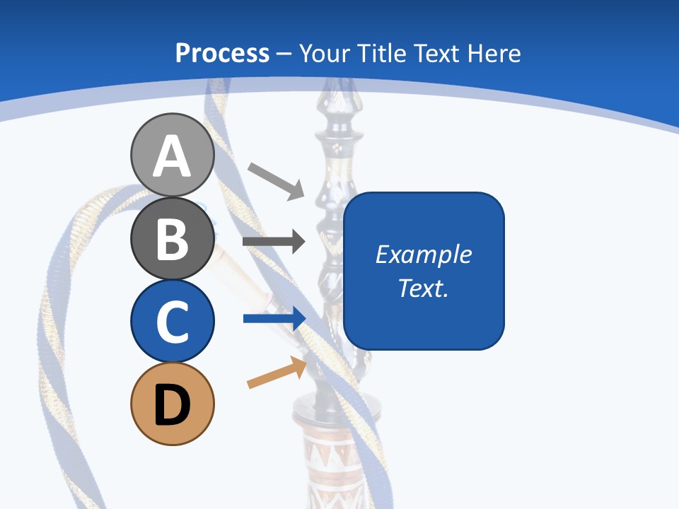 A Hookah With A Rope On Top Of It PowerPoint Template