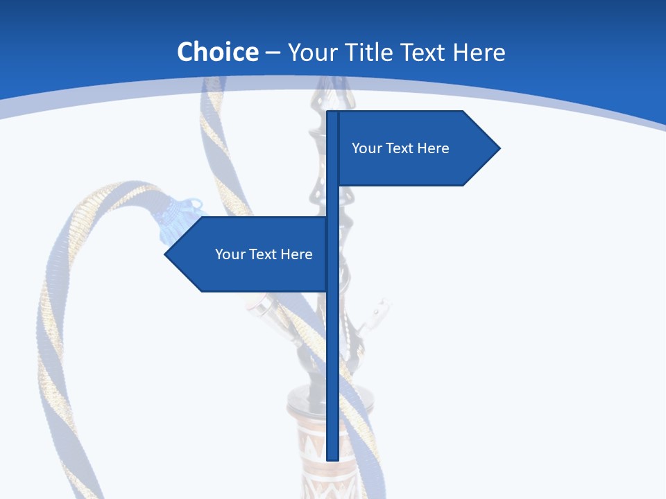 A Hookah With A Rope On Top Of It PowerPoint Template