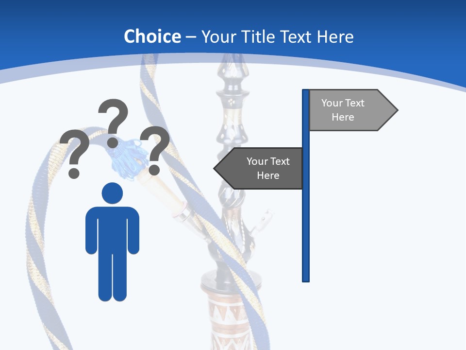A Hookah With A Rope On Top Of It PowerPoint Template