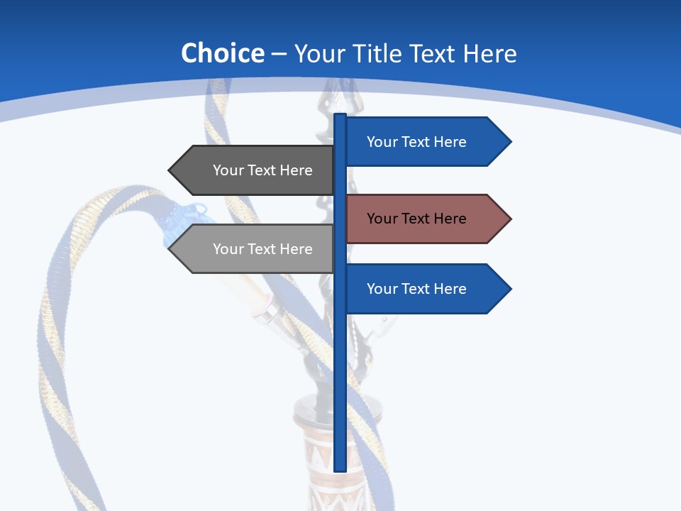 A Hookah With A Rope On Top Of It PowerPoint Template
