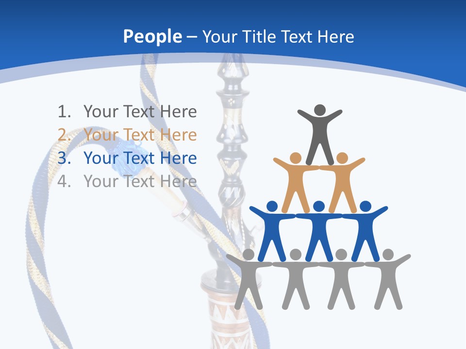 A Hookah With A Rope On Top Of It PowerPoint Template