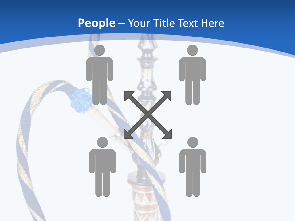 A Hookah With A Rope On Top Of It PowerPoint Template