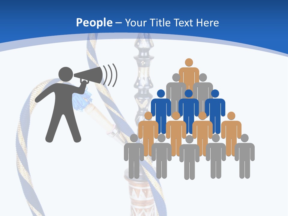 A Hookah With A Rope On Top Of It PowerPoint Template