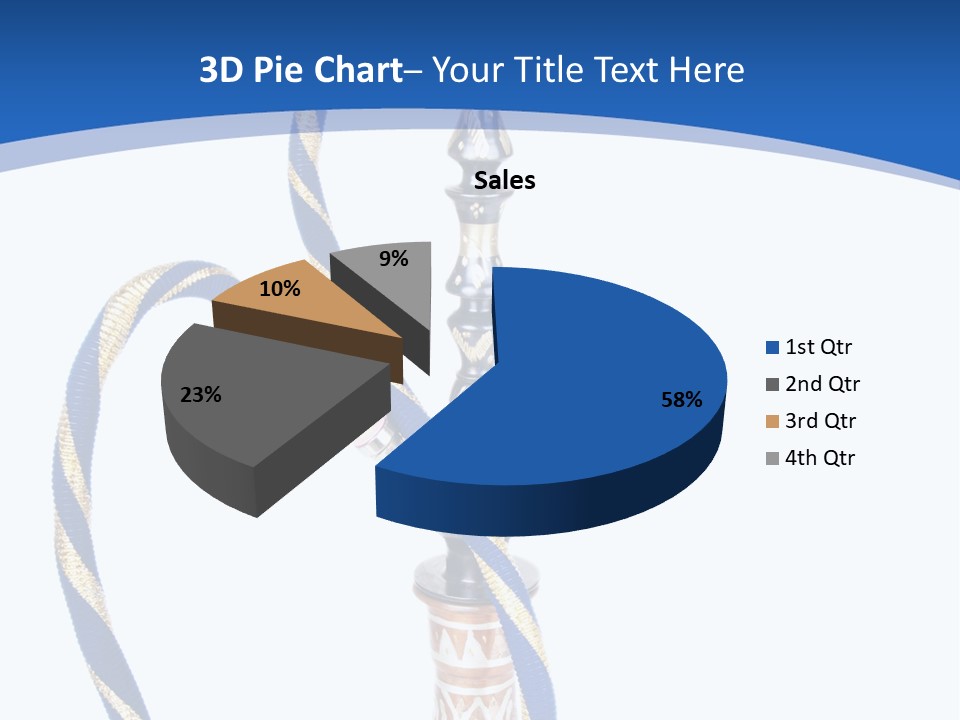 A Hookah With A Rope On Top Of It PowerPoint Template