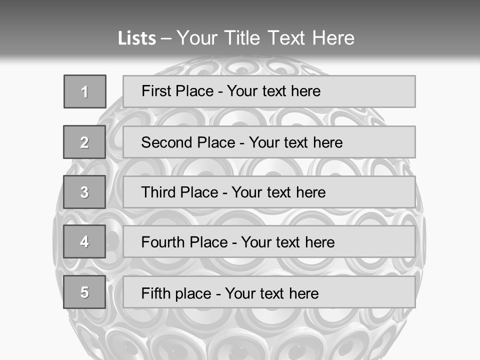 Volume Concept Soundsystem PowerPoint Template