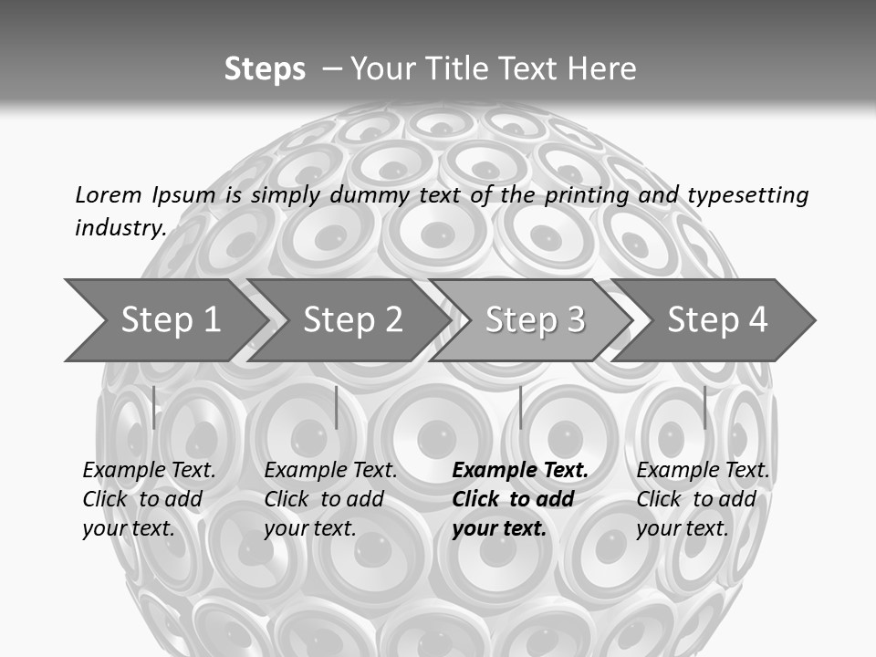 Volume Concept Soundsystem PowerPoint Template