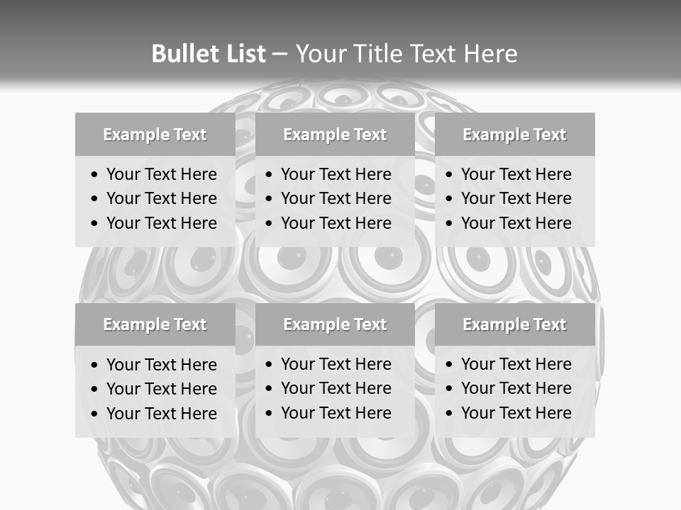 Volume Concept Soundsystem PowerPoint Template