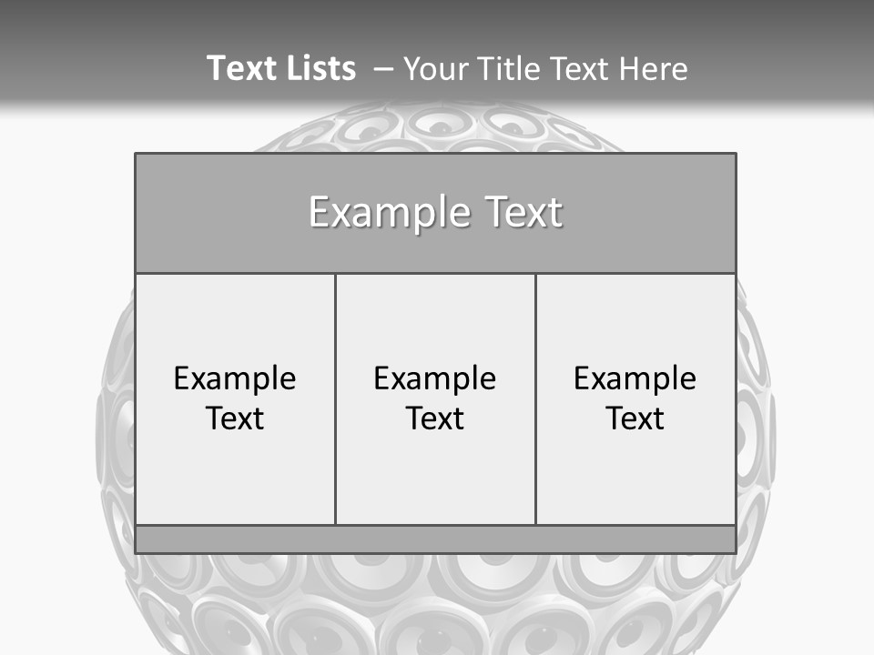 Volume Concept Soundsystem PowerPoint Template