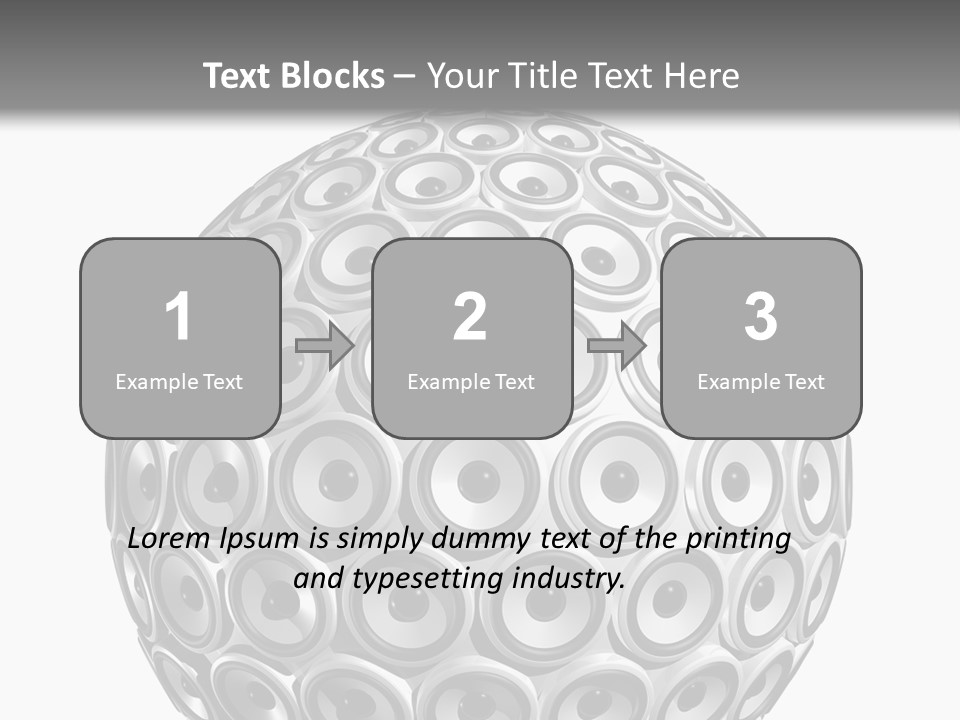 Volume Concept Soundsystem PowerPoint Template