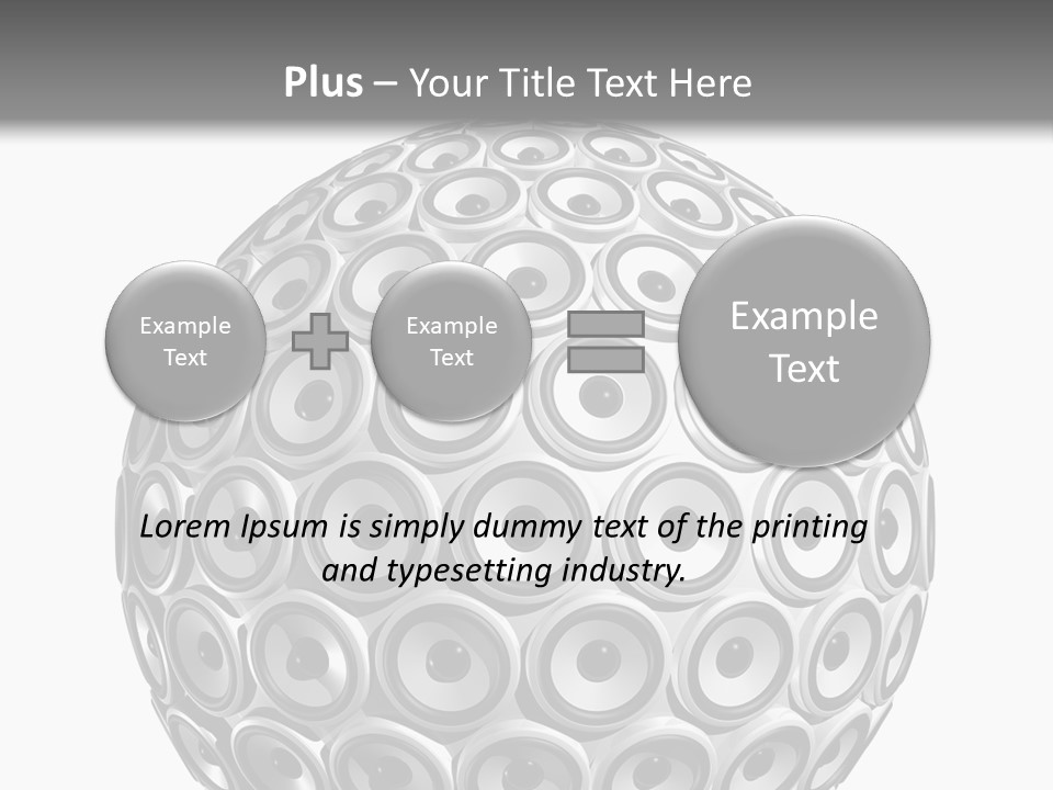 Volume Concept Soundsystem PowerPoint Template
