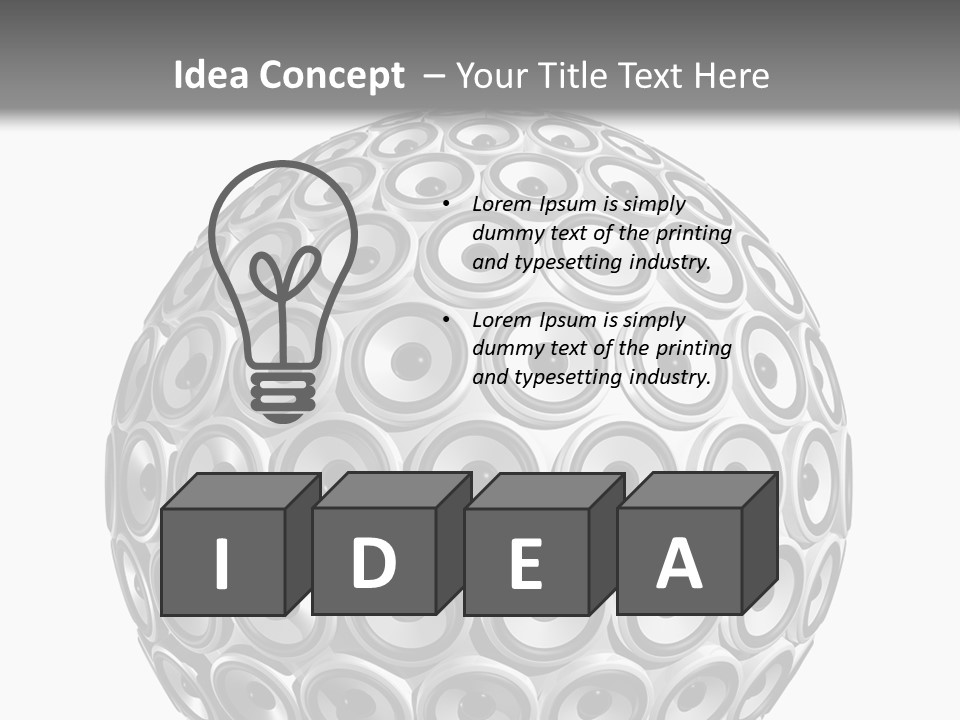 Volume Concept Soundsystem PowerPoint Template