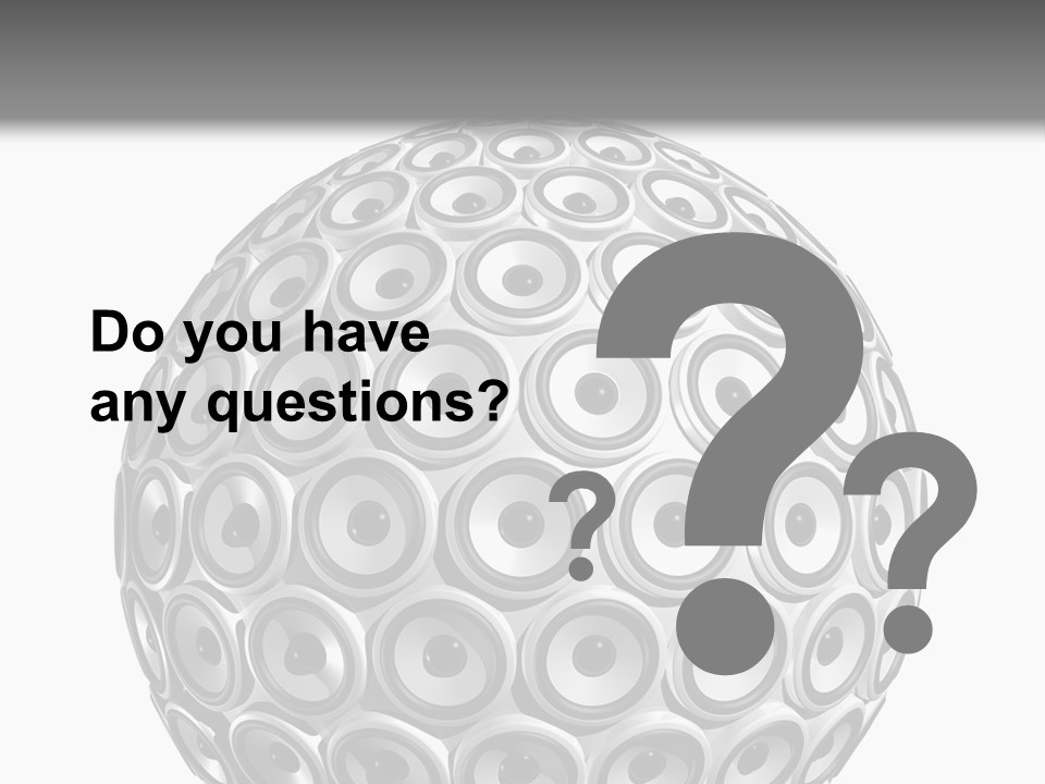 Volume Concept Soundsystem PowerPoint Template