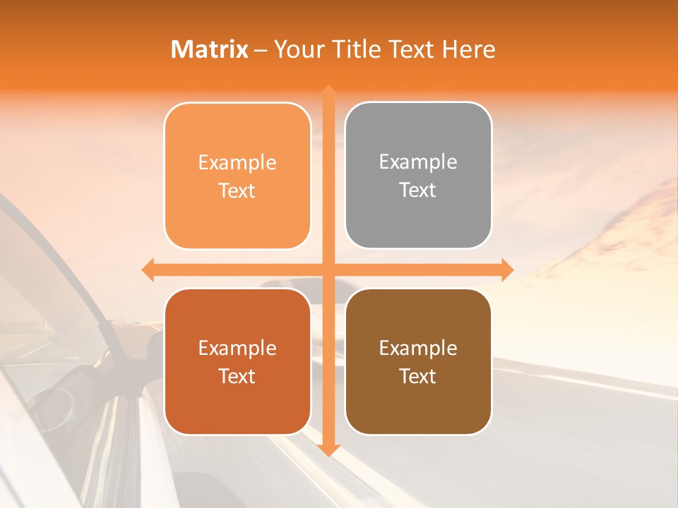 Highway Vacation Nature PowerPoint Template