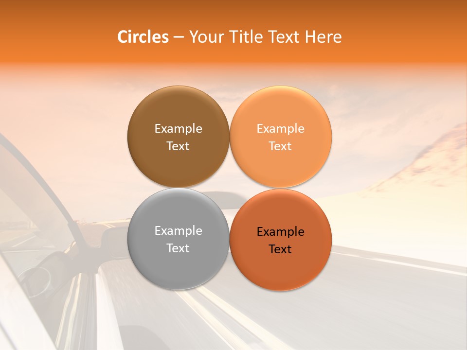 Highway Vacation Nature PowerPoint Template