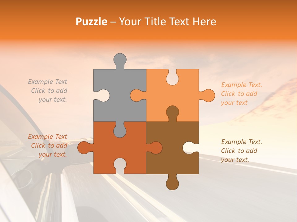 Highway Vacation Nature PowerPoint Template