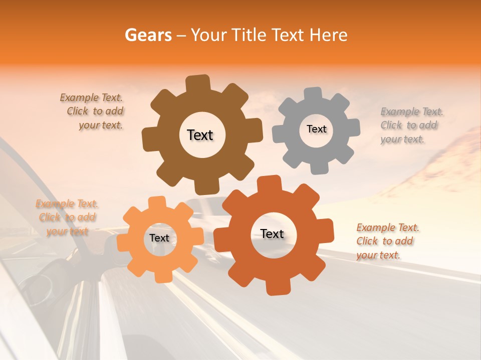 Highway Vacation Nature PowerPoint Template