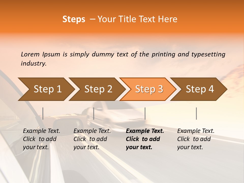 Highway Vacation Nature PowerPoint Template