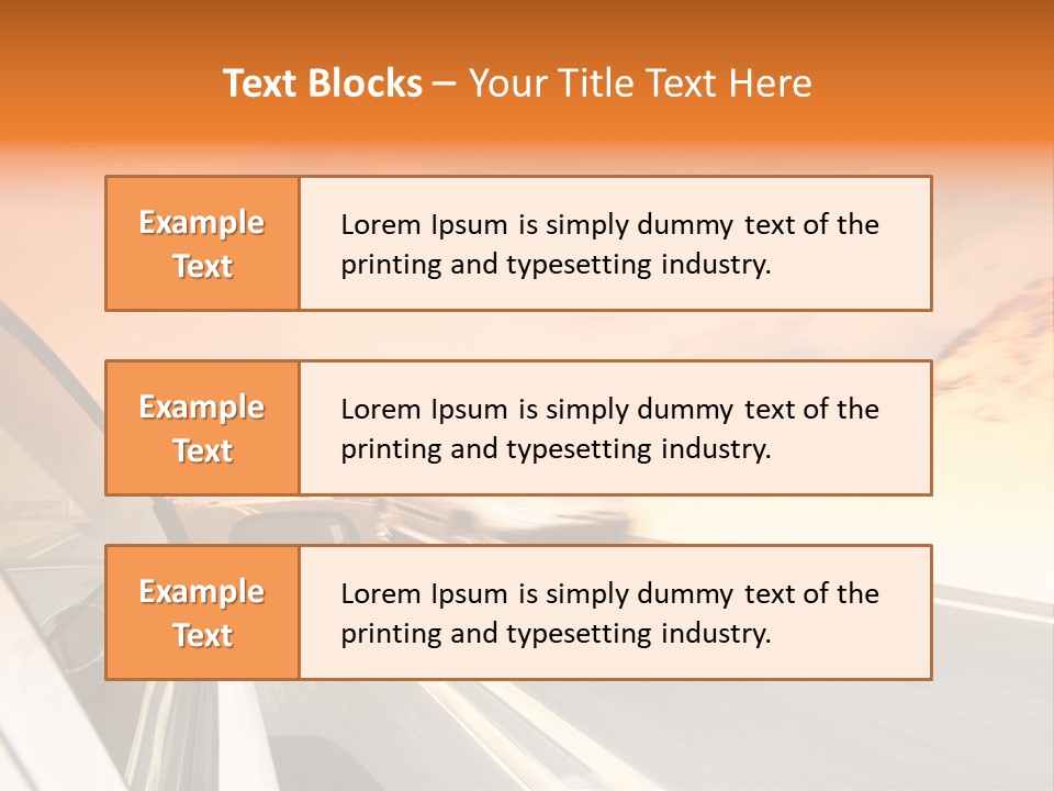 Highway Vacation Nature PowerPoint Template