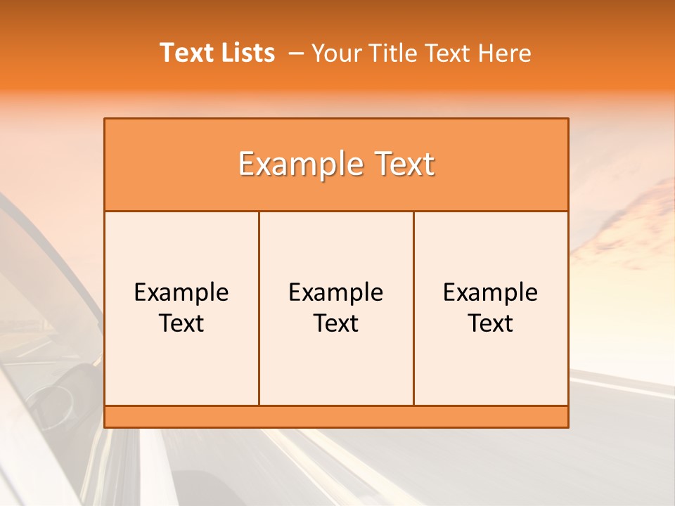 Highway Vacation Nature PowerPoint Template