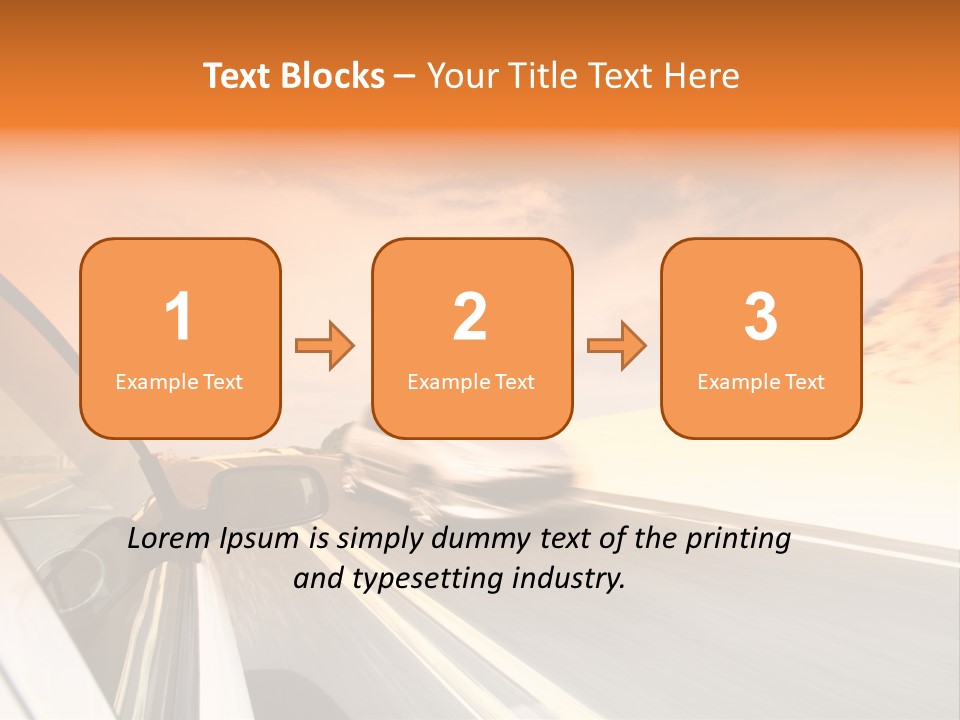 Highway Vacation Nature PowerPoint Template