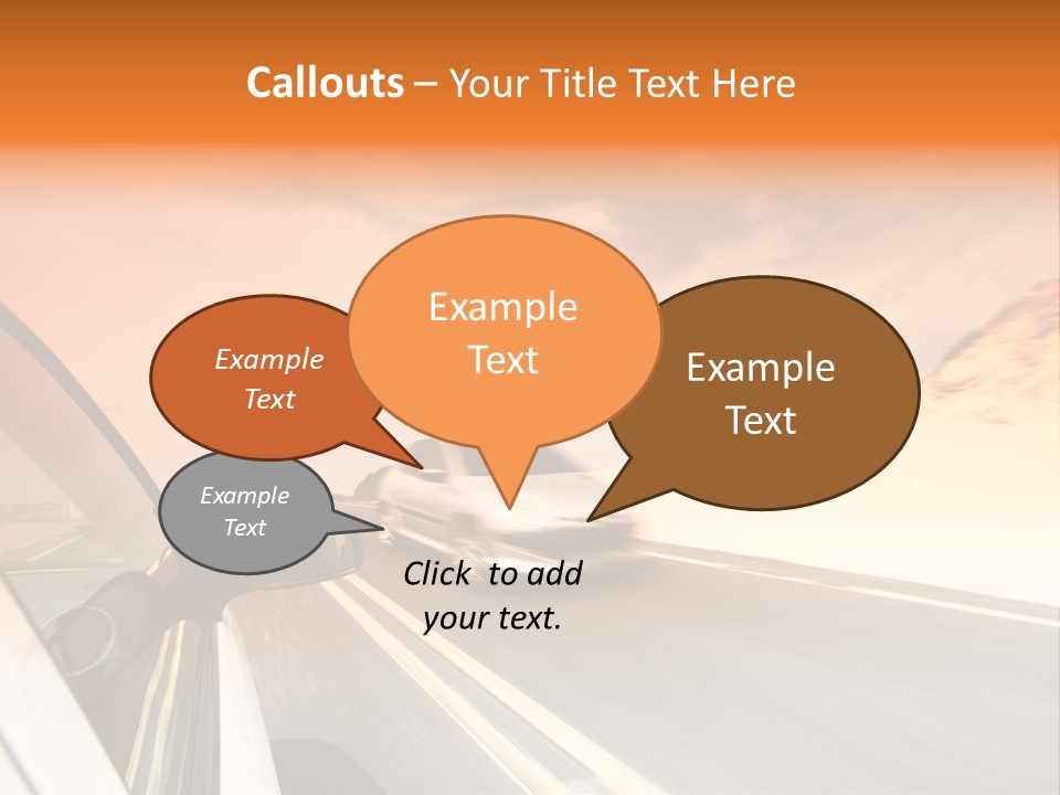 Highway Vacation Nature PowerPoint Template