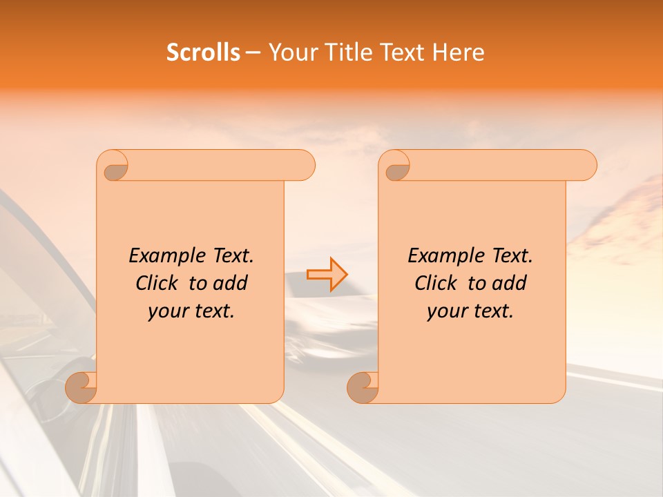 Highway Vacation Nature PowerPoint Template