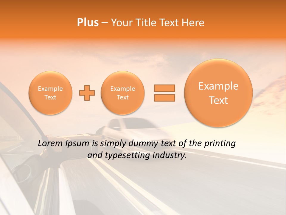 Highway Vacation Nature PowerPoint Template