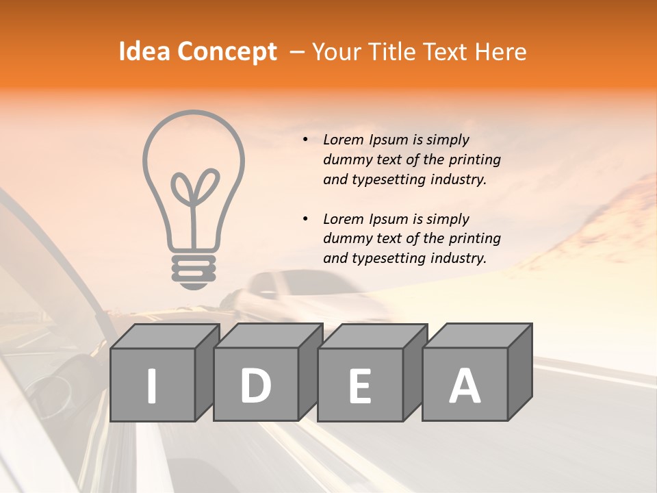 Highway Vacation Nature PowerPoint Template