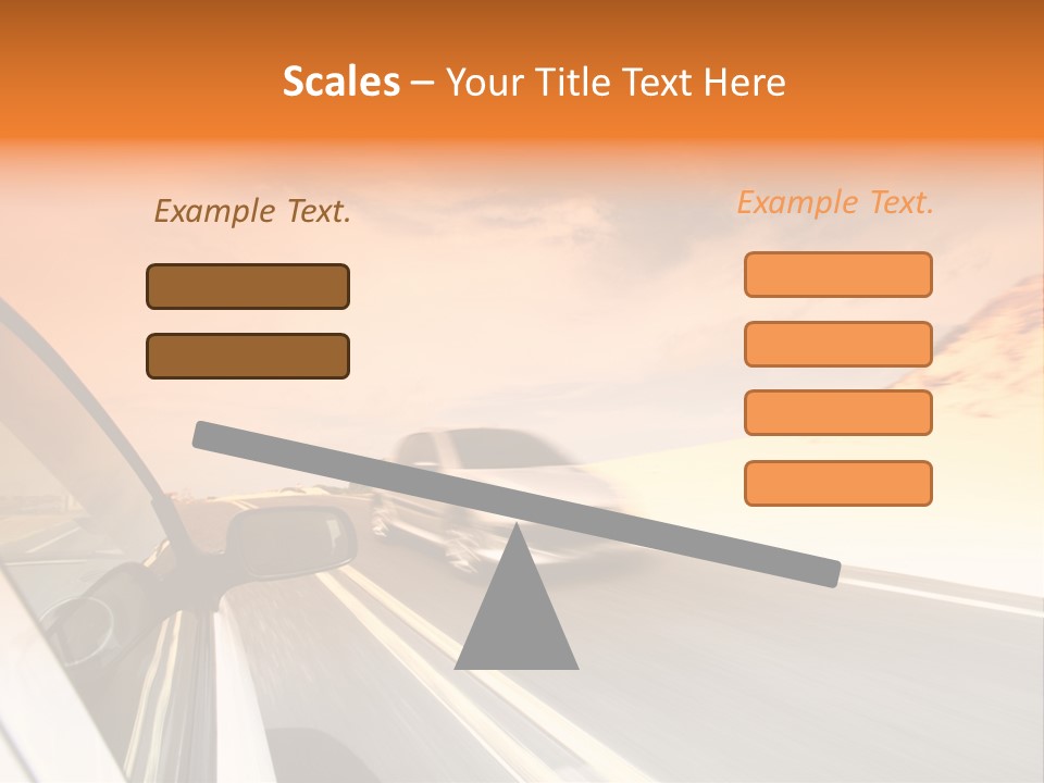 Highway Vacation Nature PowerPoint Template