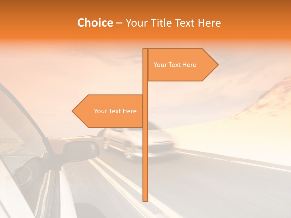 Highway Vacation Nature PowerPoint Template