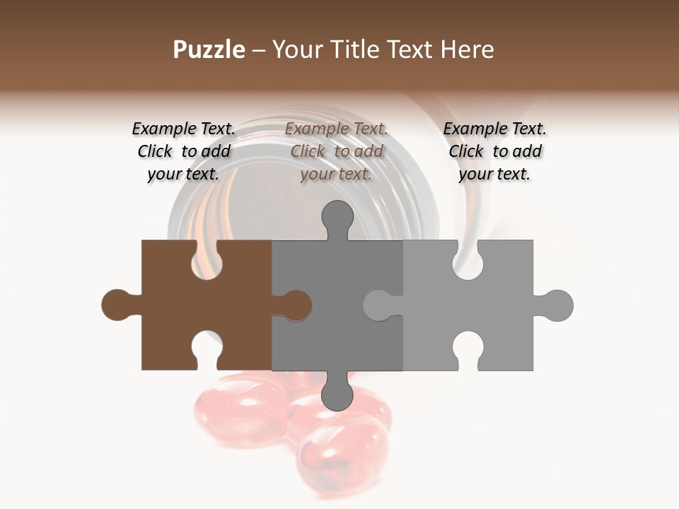 Bottle Isolated Sickness PowerPoint Template