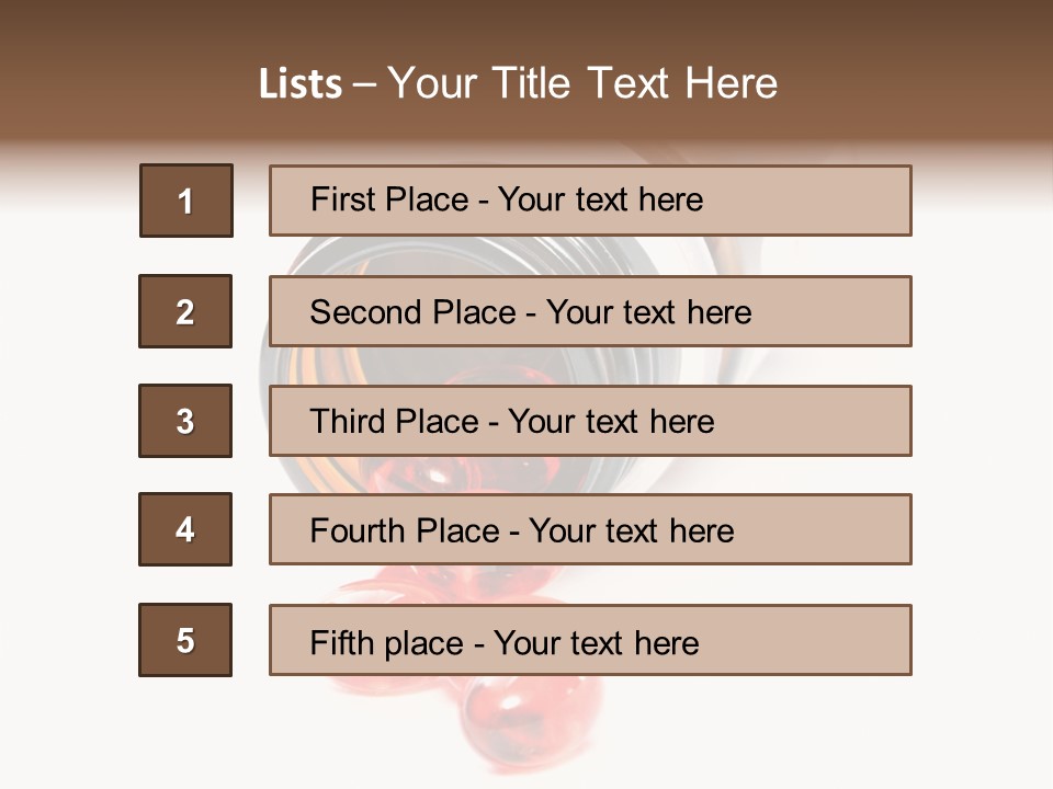 Bottle Isolated Sickness PowerPoint Template