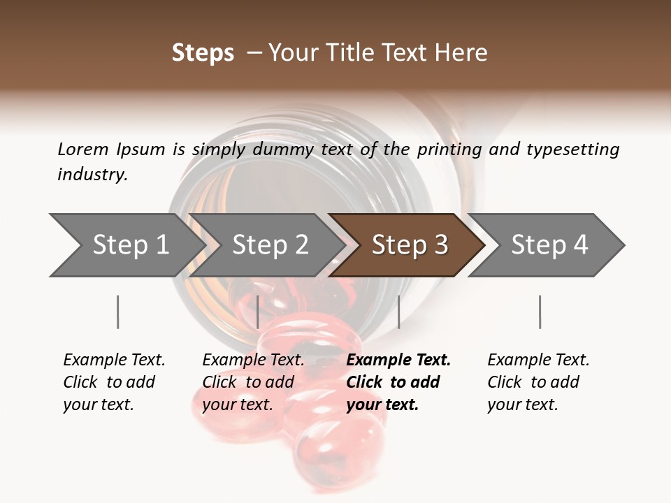 Bottle Isolated Sickness PowerPoint Template